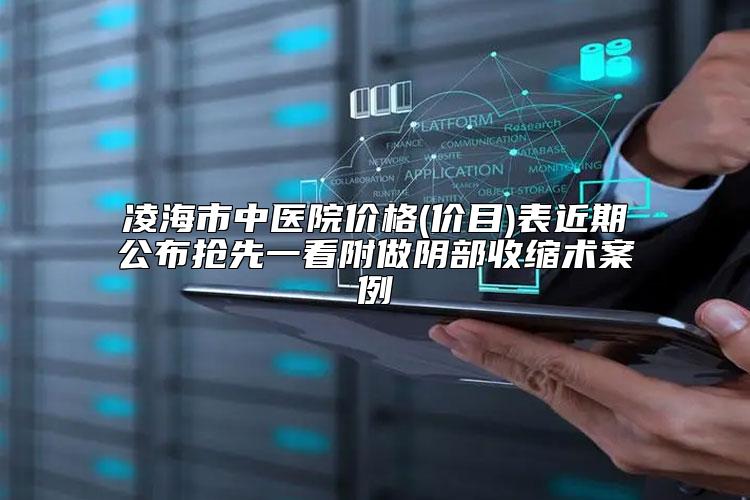凌海市中医院价格(价目)表近期公布抢先一看附做阴部收缩术案例