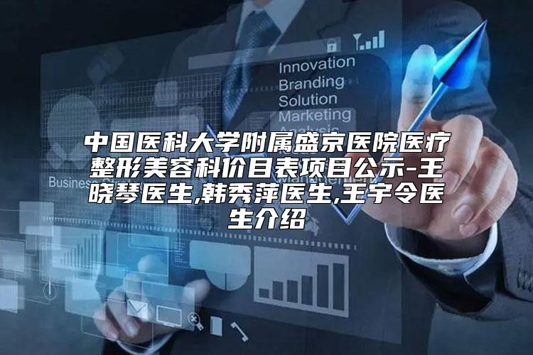 中国医科大学附属盛京医院医疗整形美容科价目表项目公示-王晓琴医生,韩秀萍医生,王宇令医生介绍